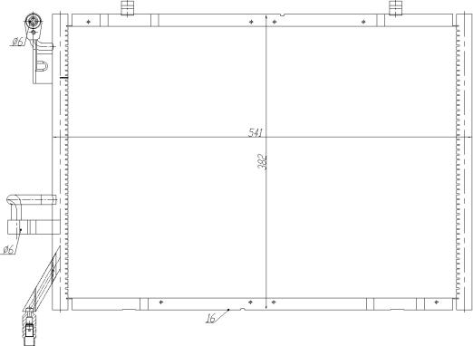 NRF 350483 - Конденсатор, кондиціонер autozip.com.ua