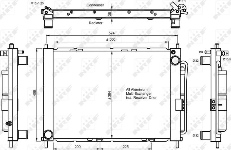 NRF 350056 - Модуль охолодження autozip.com.ua