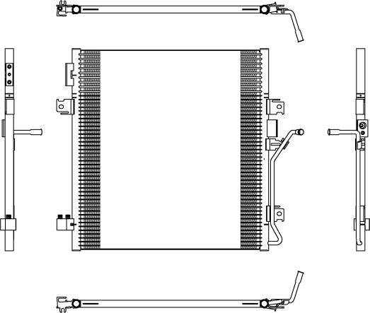 NRF 350188 - Конденсатор, кондиціонер autozip.com.ua