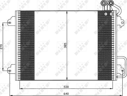 NRF 35340 - Конденсатор, кондиціонер autozip.com.ua