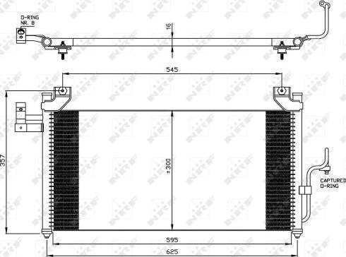 NRF 35386 - Конденсатор, кондиціонер autozip.com.ua