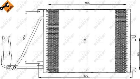 NRF 35292 - Конденсатор, кондиціонер autozip.com.ua