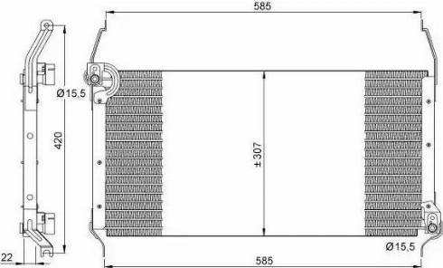 NRF 35253 - Конденсатор, кондиціонер autozip.com.ua