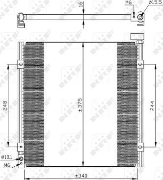 NRF 35264 - Конденсатор, кондиціонер autozip.com.ua