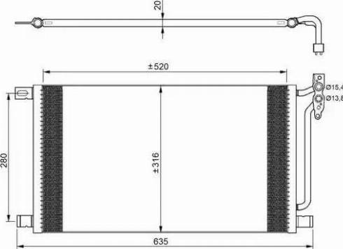 NRF 35225 - Конденсатор, кондиціонер autozip.com.ua