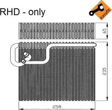 NRF 36107 - Випарник, кондиціонер autozip.com.ua