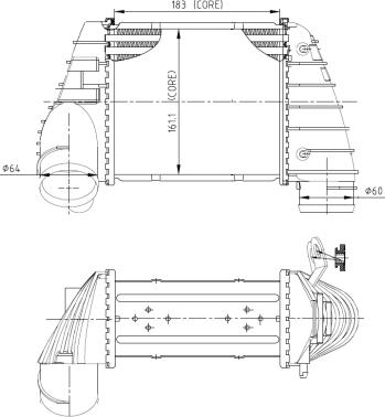 NRF 309040 - Интеркулер autozip.com.ua