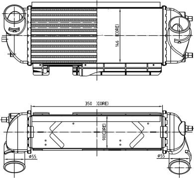 NRF 30989 - Интеркулер autozip.com.ua