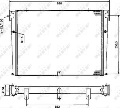 NRF 309345 - Интеркулер autozip.com.ua