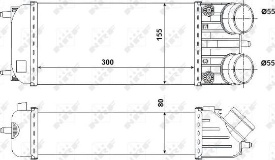 NRF 30543 - Интеркулер autozip.com.ua