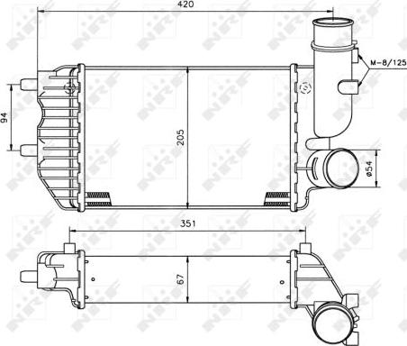 NRF 30066A - Интеркулер autozip.com.ua