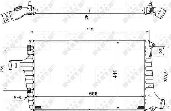 NRF 30118A - Интеркулер autozip.com.ua