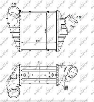 NRF 30848 - Интеркулер autozip.com.ua