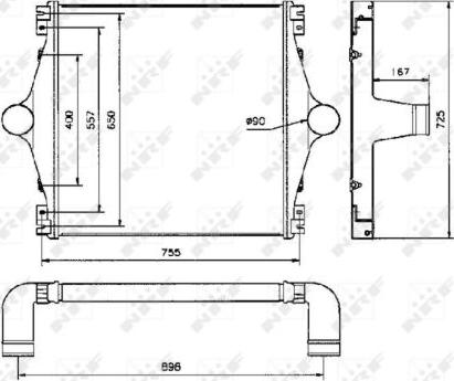 NRF 30814 - Интеркулер autozip.com.ua