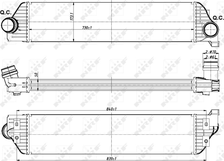 NRF 30358 - Інтеркулер autozip.com.ua