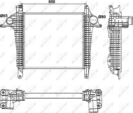 NRF 30261 - Интеркулер autozip.com.ua