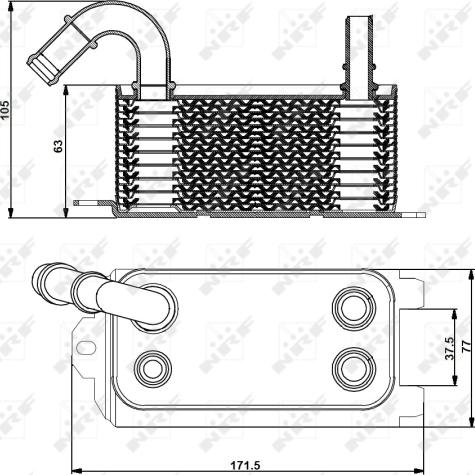 NRF 31192 - Масляний радіатор, моторна олія autozip.com.ua