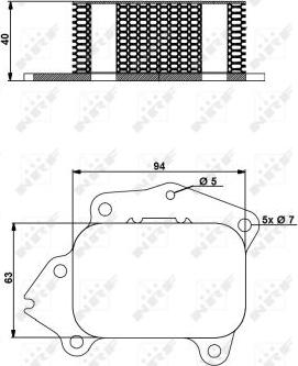 NRF 31174 - Масляний радіатор, рухове масло autozip.com.ua