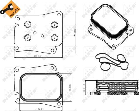 NRF 31320 - Масляний радіатор, рухове масло autozip.com.ua