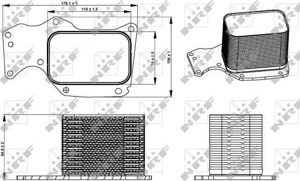 NRF 31284 - Масляний радіатор, рухове масло autozip.com.ua