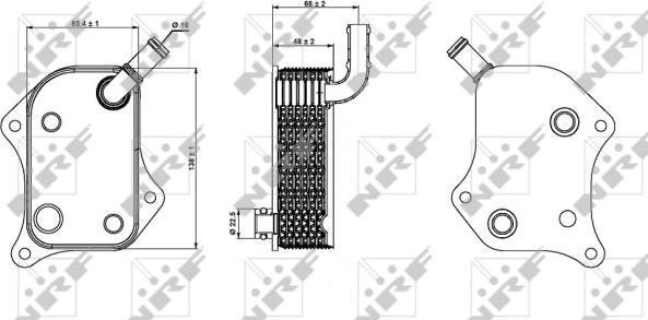 NRF 31237 - Масляний радіатор, рухове масло autozip.com.ua