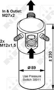 NRF 33064 - Осушувач, кондиціонер autozip.com.ua