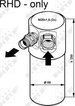 NRF 33082 - Осушувач, кондиціонер autozip.com.ua