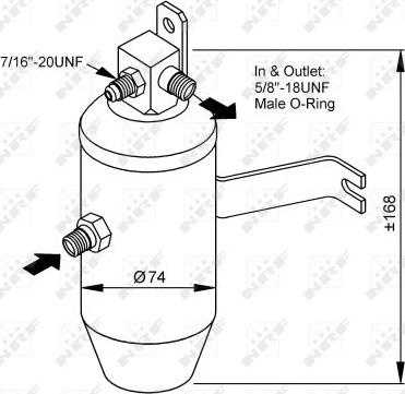 NRF 33145 - Осушувач, кондиціонер autozip.com.ua