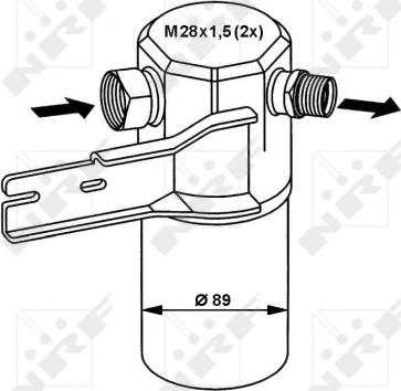 NRF 33132 - Осушувач, кондиціонер autozip.com.ua