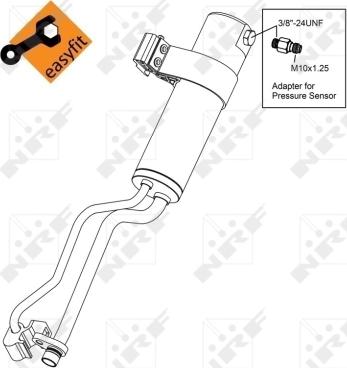 NRF 33369 - Осушувач, кондиціонер autozip.com.ua