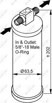 NRF 33316 - Осушувач, кондиціонер autozip.com.ua