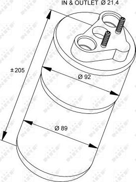 NRF 33317 - Осушувач, кондиціонер autozip.com.ua