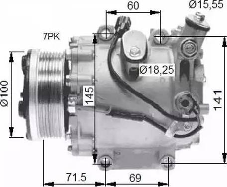 NRF 32491G - Компресор, кондиціонер autozip.com.ua