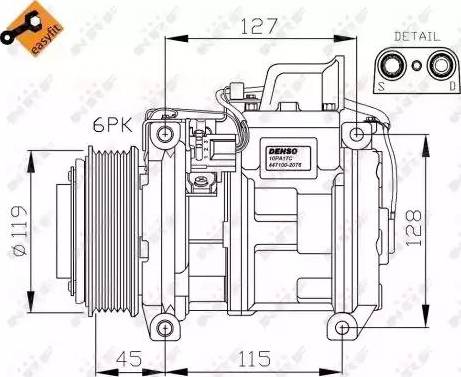 NRF 32453G - Компресор, кондиціонер autozip.com.ua