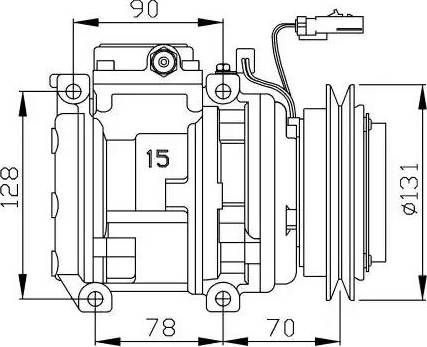 NRF 32452G - Компресор, кондиціонер autozip.com.ua