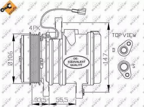 NRF 32436G - Компресор, кондиціонер autozip.com.ua