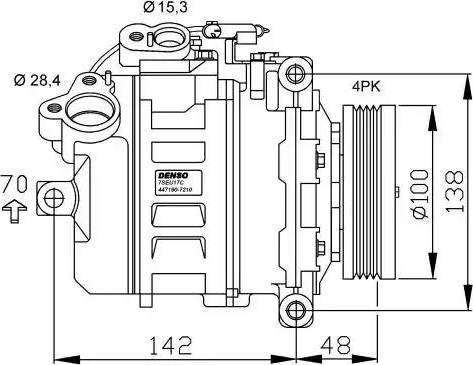 NRF 32433G - Компресор, кондиціонер autozip.com.ua