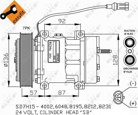 NRF 32477G - Компресор, кондиціонер autozip.com.ua