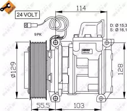 NRF 32567G - Компресор, кондиціонер autozip.com.ua