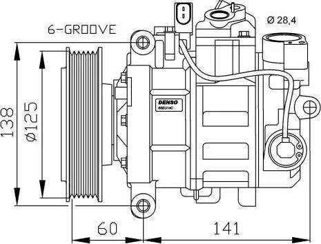 NRF 32512G - Компресор, кондиціонер autozip.com.ua