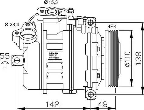 NRF 32531G - Компресор, кондиціонер autozip.com.ua