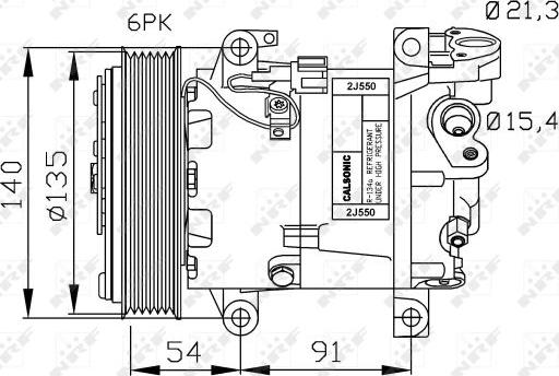 NRF 32690G - Компресор, кондиціонер autozip.com.ua