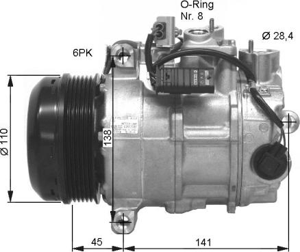 NRF 32676G - Компресор, кондиціонер autozip.com.ua