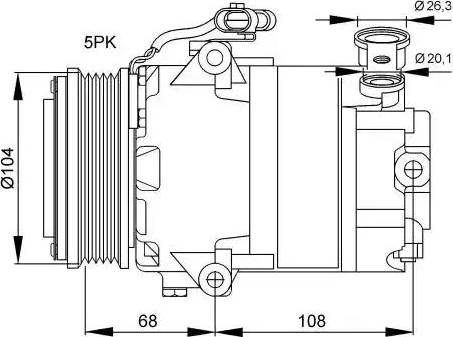 NRF 32082G - Компресор, кондиціонер autozip.com.ua