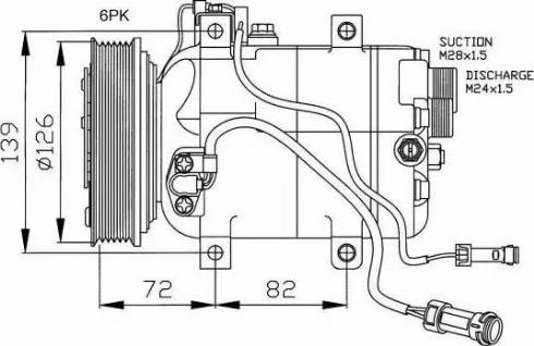 NRF 32027G - Компресор, кондиціонер autozip.com.ua