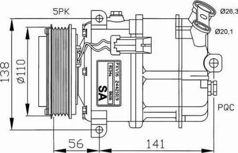 NRF 32190G - Компресор, кондиціонер autozip.com.ua