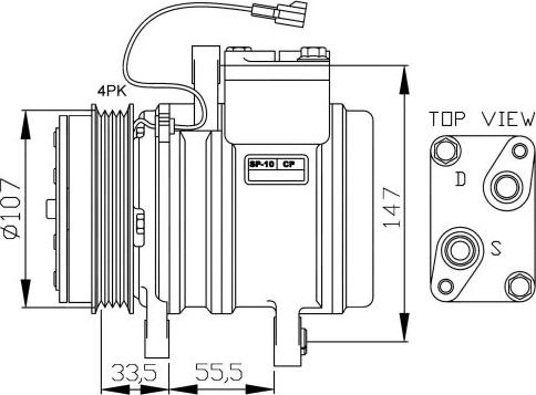 NRF  32143G - Компресор, кондиціонер autozip.com.ua