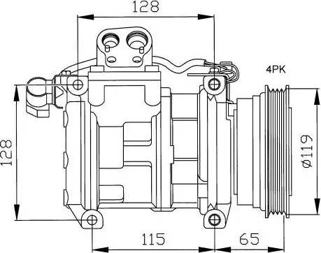 NRF 32122G - Компресор, кондиціонер autozip.com.ua