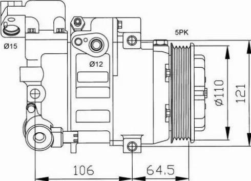 NRF 32175G - Компресор, кондиціонер autozip.com.ua