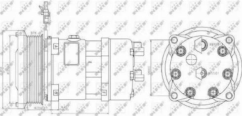 NRF 32884G - Компресор, кондиціонер autozip.com.ua